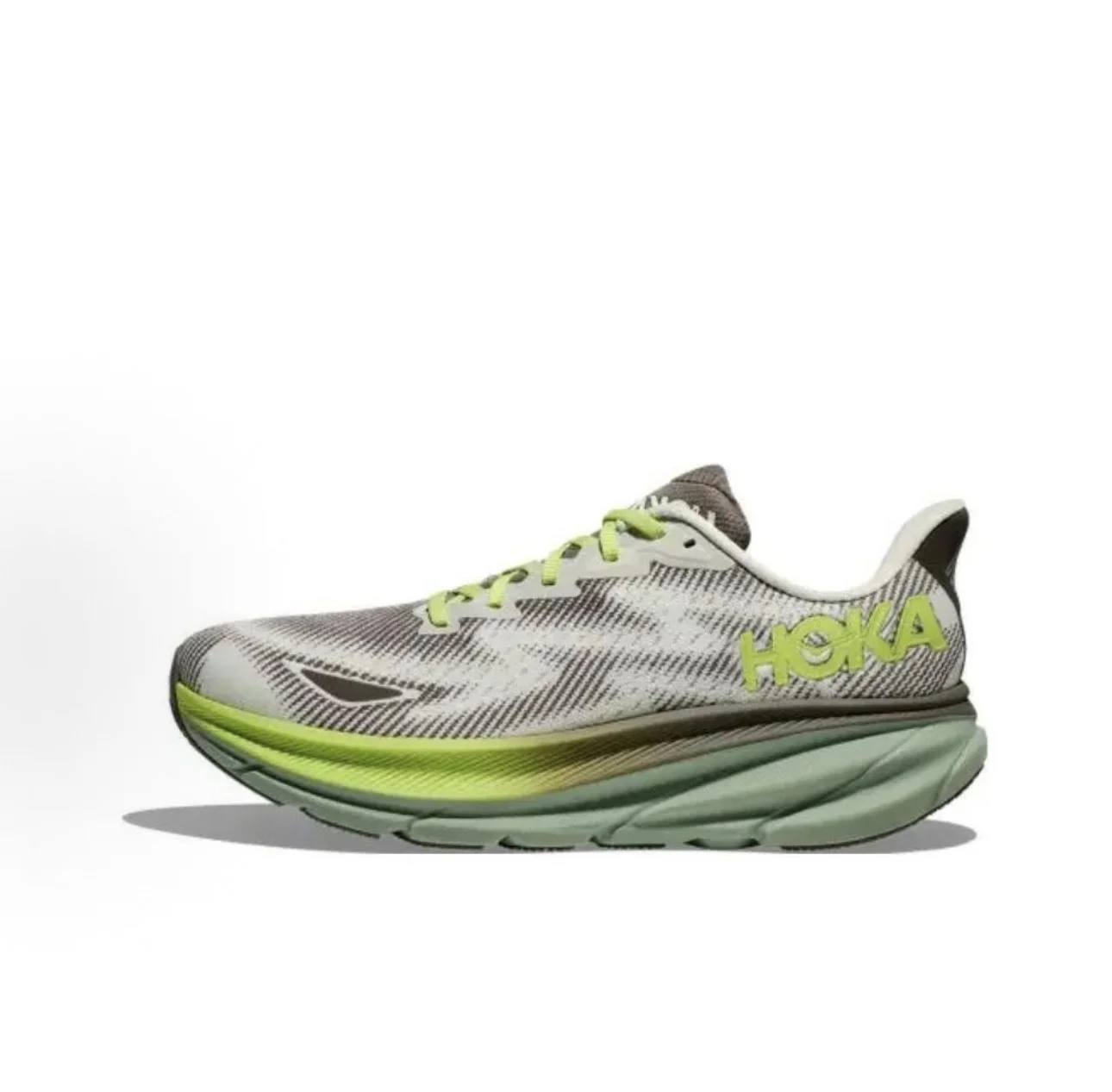 HOKA ONE ONE 克里夫頓 9 GTX「板岩色 / 蘆薈綠」防水