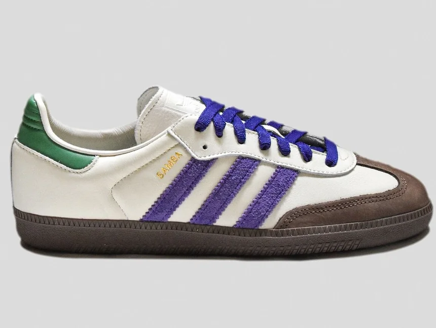 Adidas Originals Samba OG Off White Collegiate Purple 白紫棕