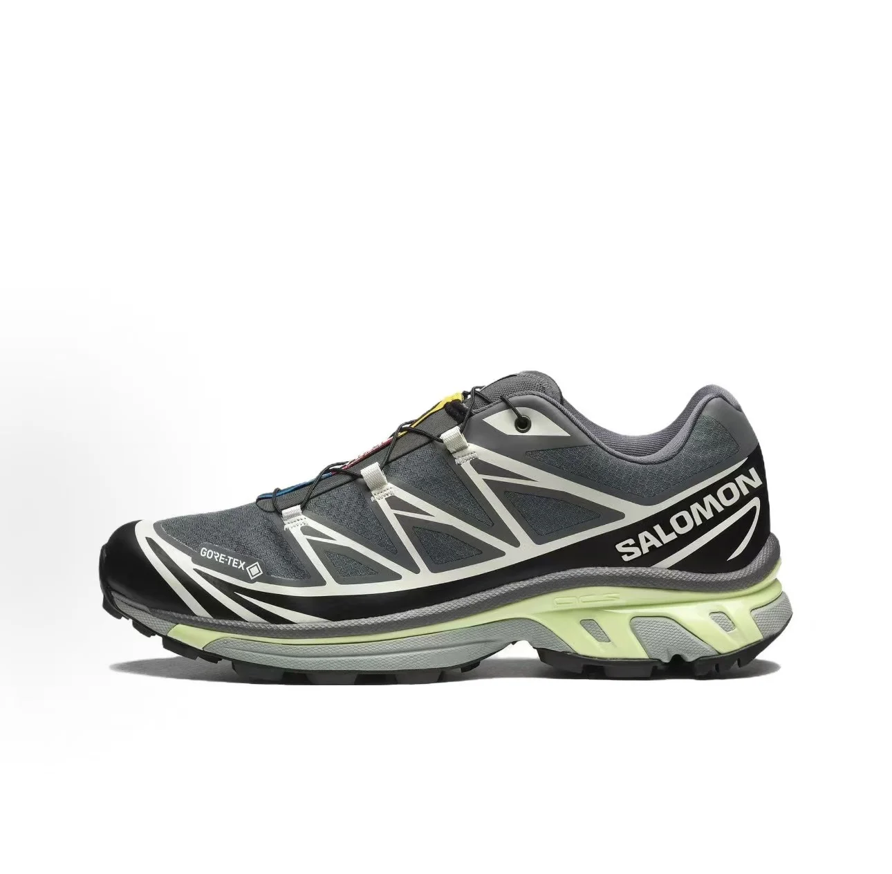 SALOMON萨洛蒙 XT-6 GTX 都市灰黑色青柠奶油
