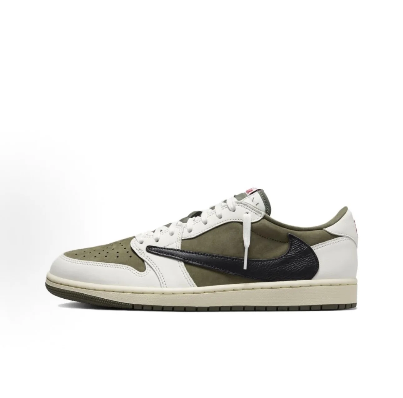 Travis Scott x Air Jordan 1 低筒 OG SP「中橄榄绿 / 倒钩 8.0」