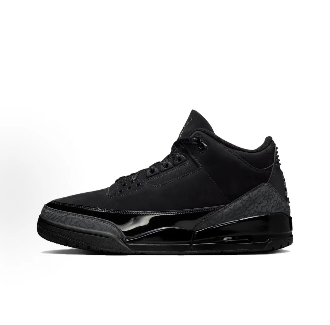 Jordan Air Jordan 3 Black Cat「黑貓」中帮 复古篮球鞋 黑色