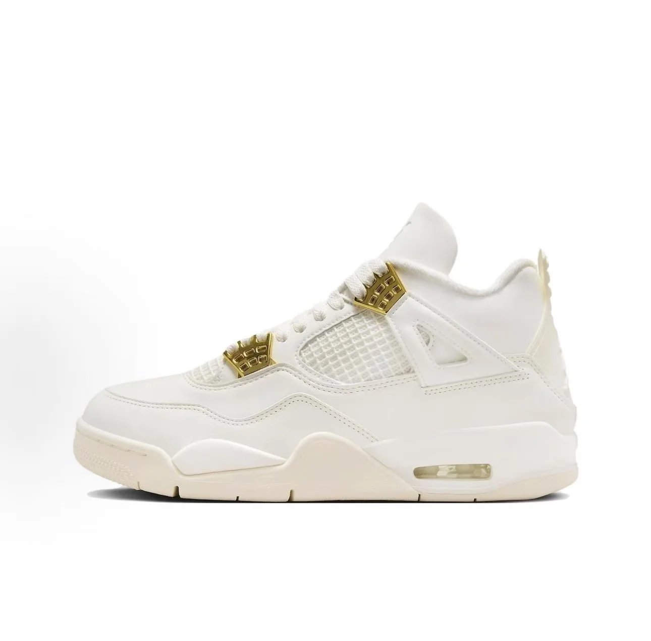 Jordan Air Jordan 4 “Metallic Gold”中帮 复古篮球鞋「金屬金」