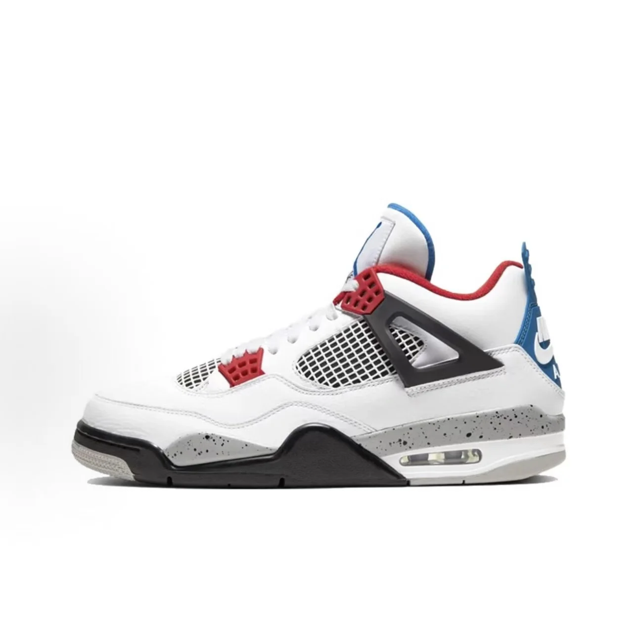 Jordan Air Jordan 4 retro se what the 4 中帮 复古篮球鞋 红蓝鸳鸯