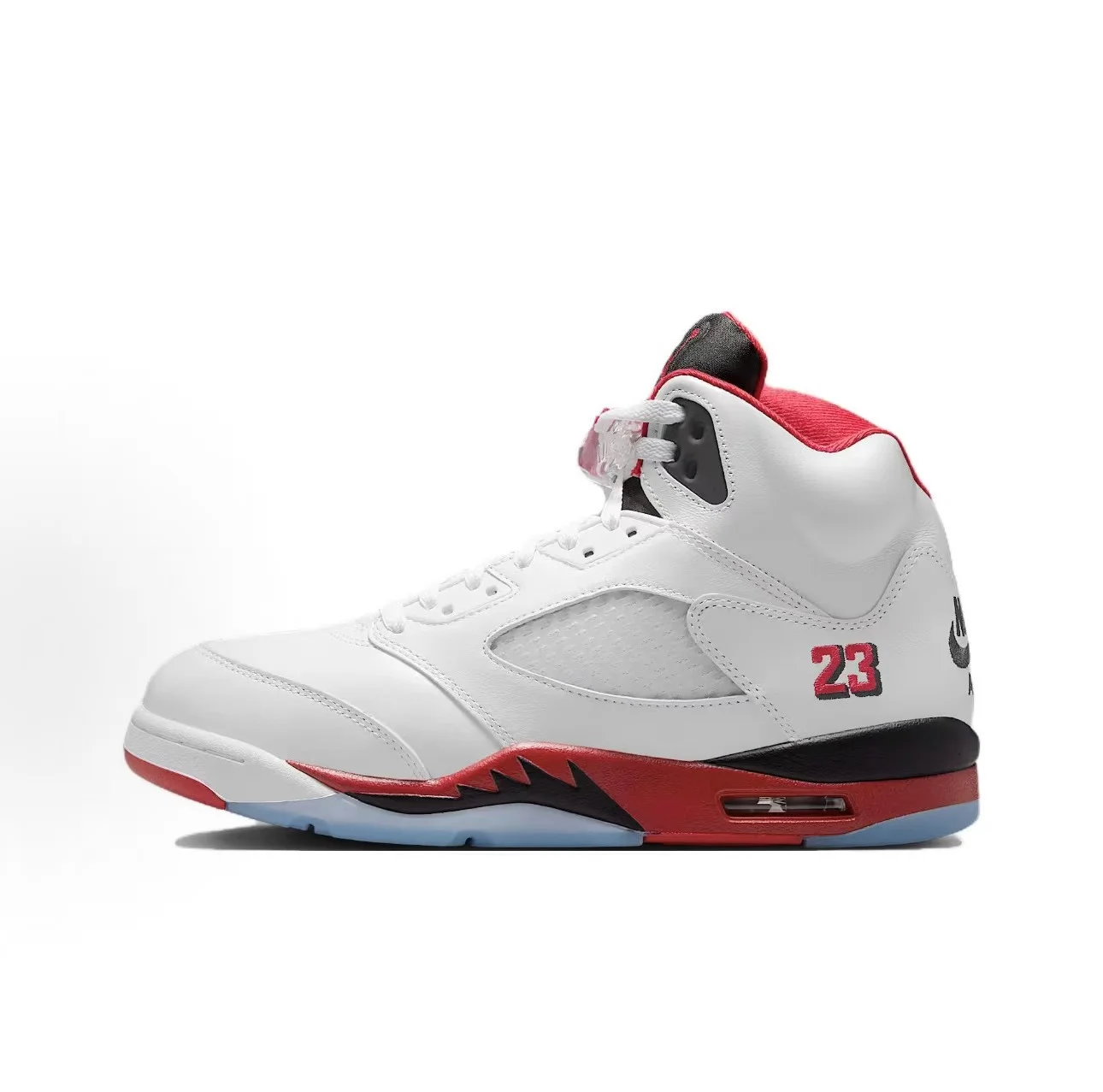 Jordan Air Jordan 5 Fire Red Black Tongue高帮 复古篮球鞋 火焰红 白红 2025年版